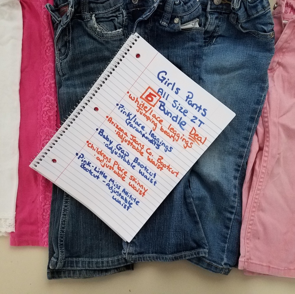Bundle of 6 2T pants